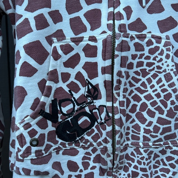 Volcom zip hoodie, Giraffe print - Picture 2 of 4
